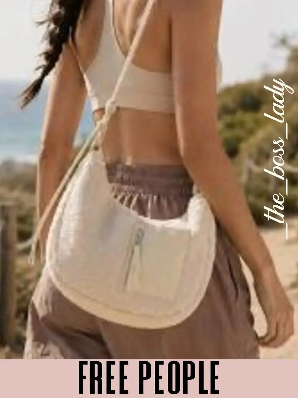 Free People slopes sherpa sling bag